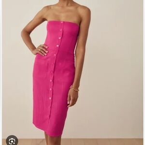 Reformation Prescott Linen Dress / Corvette